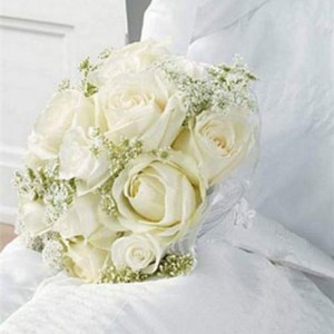 White Casket Nosegay