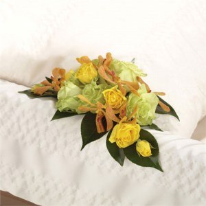 Yellow Casket Adornment